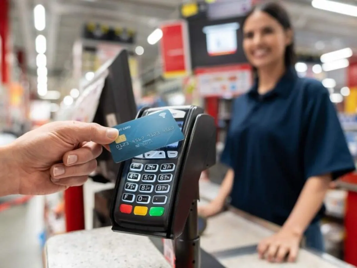 Cobro con tarjeta en un comercio